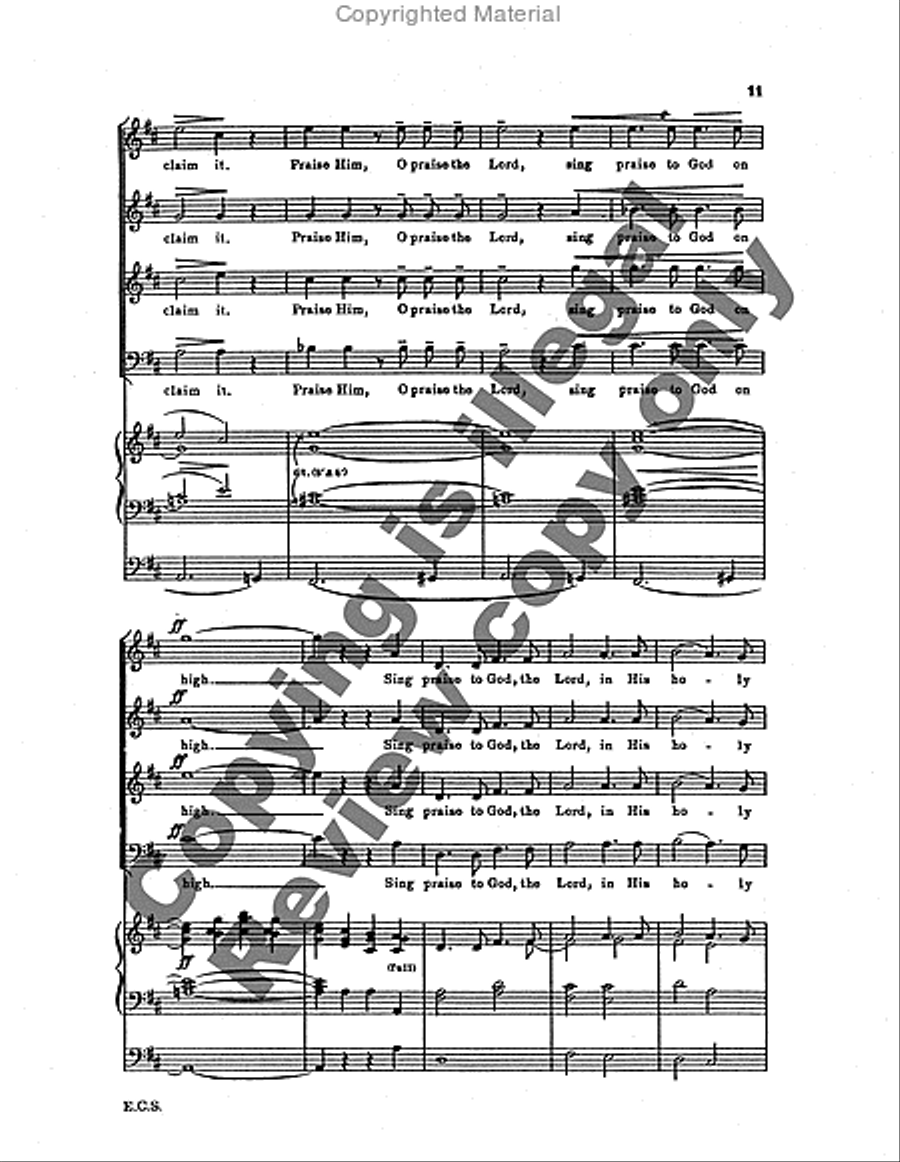 Psalm 150: Sing Praise to God Choir scores gallery preview page 7