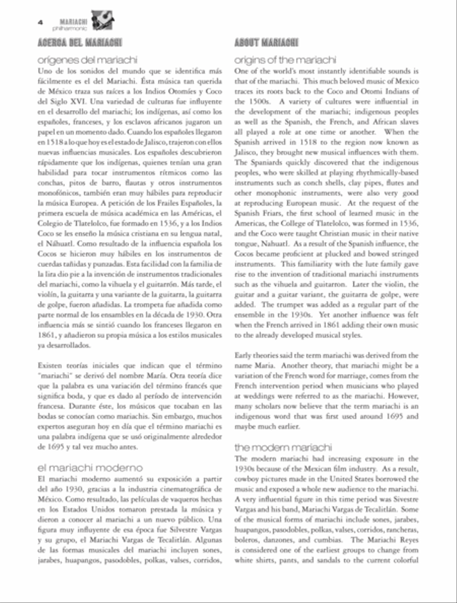 Mariachi Philharmonic - Teacher's Manual (Book & CD) String Orchestra scores gallery preview page 3