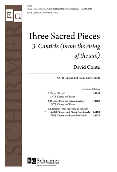 Three Sacred Pieces: 3. Canticle