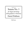 Sonata No. 3 for Organ & Strings