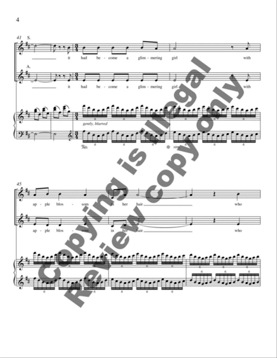 The Silver Apples of the Moon SSA scores gallery preview page 10