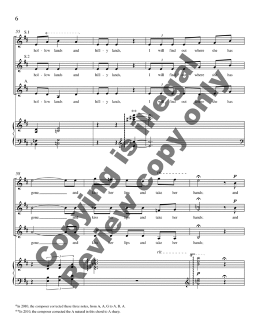 The Silver Apples of the Moon SSA scores gallery preview page 11