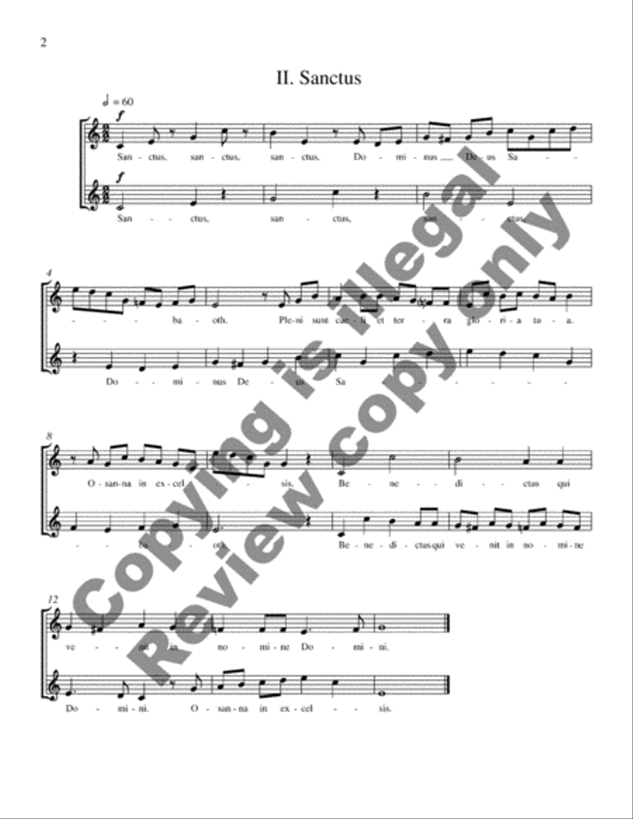 Missa canonica duarum vocum TB scores gallery preview page 3