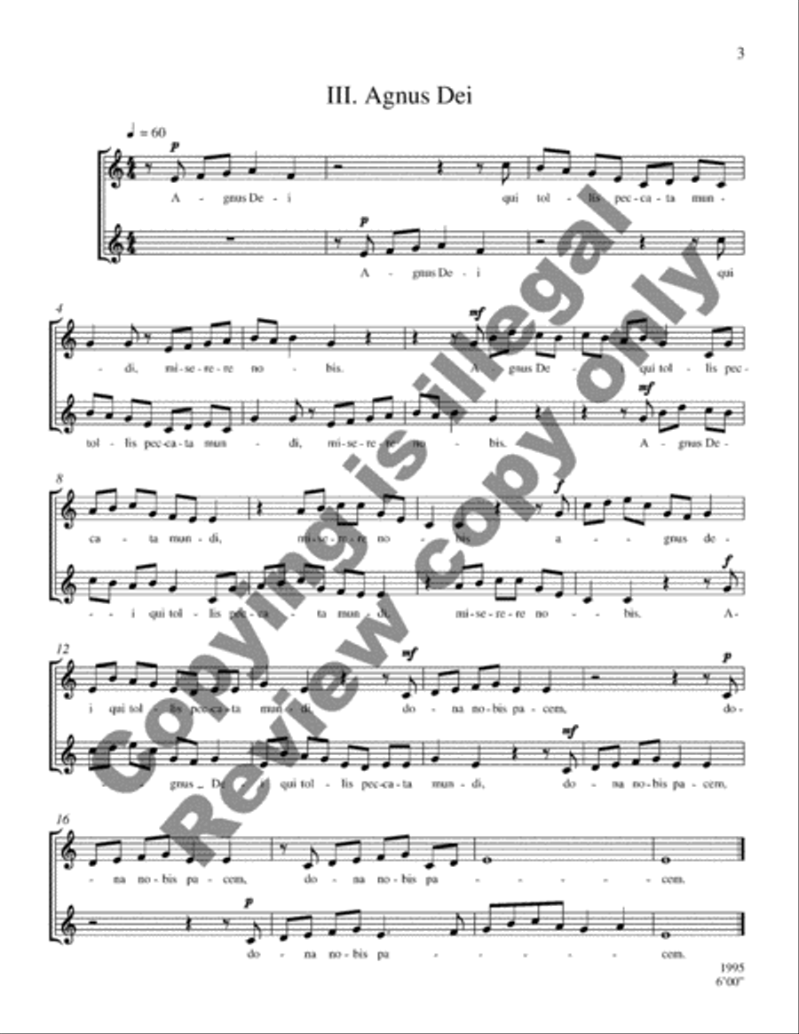 Missa canonica duarum vocum TB scores gallery preview page 4