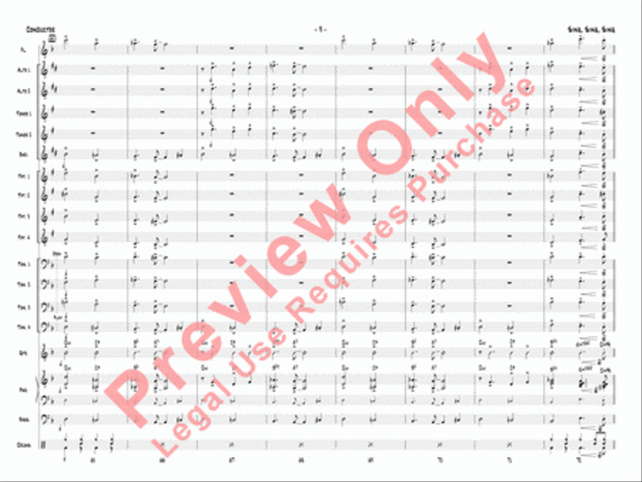 Sing, Sing, Sing Sing, Sing, Sing Jazz Ensemble scores gallery preview page 12