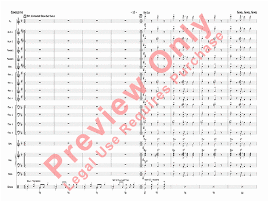 Sing, Sing, Sing Sing, Sing, Sing Jazz Ensemble scores gallery preview page 13