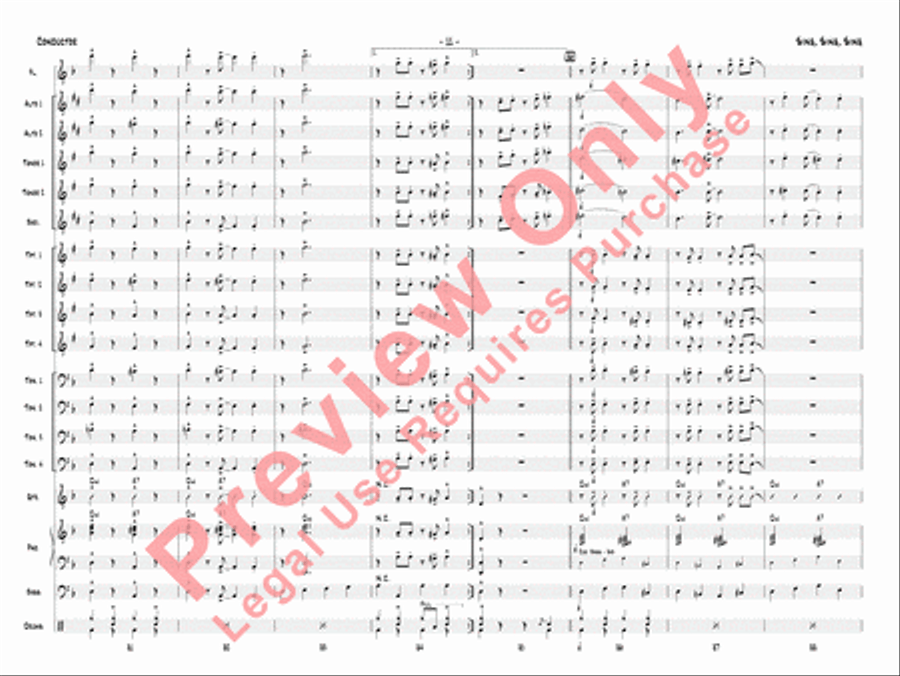Sing, Sing, Sing Sing, Sing, Sing Jazz Ensemble scores gallery preview page 14