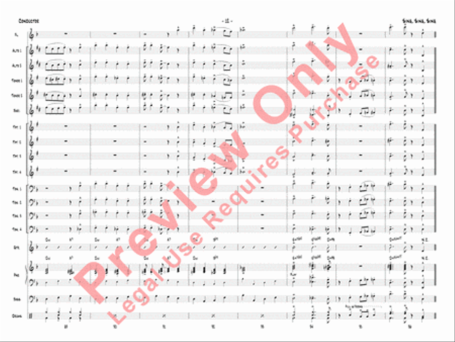 Sing, Sing, Sing Sing, Sing, Sing Jazz Ensemble scores gallery preview page 15