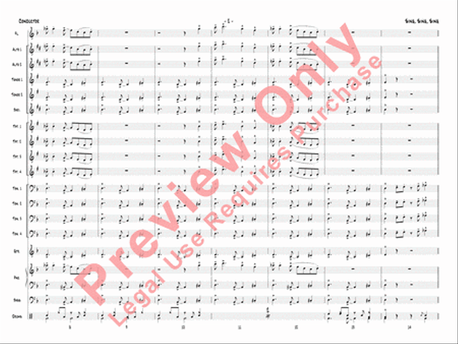 Sing, Sing, Sing Sing, Sing, Sing Jazz Ensemble scores gallery preview page 5