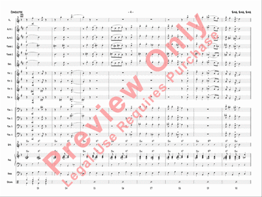 Sing, Sing, Sing Sing, Sing, Sing Jazz Ensemble scores gallery preview page 7