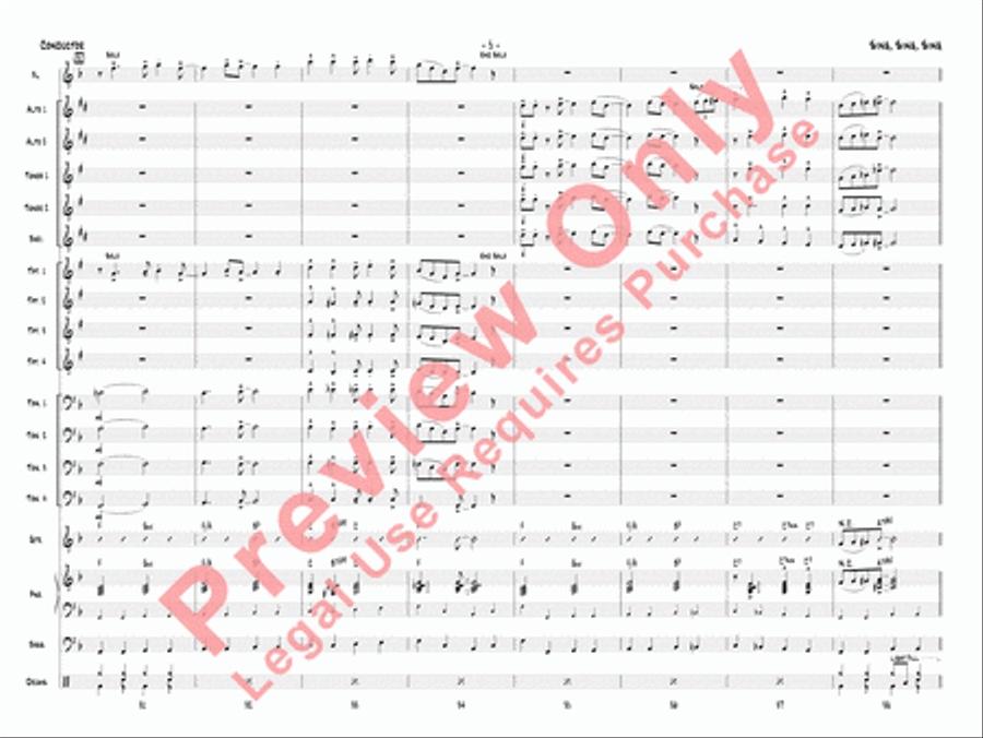 Sing, Sing, Sing Sing, Sing, Sing Jazz Ensemble scores gallery preview page 8