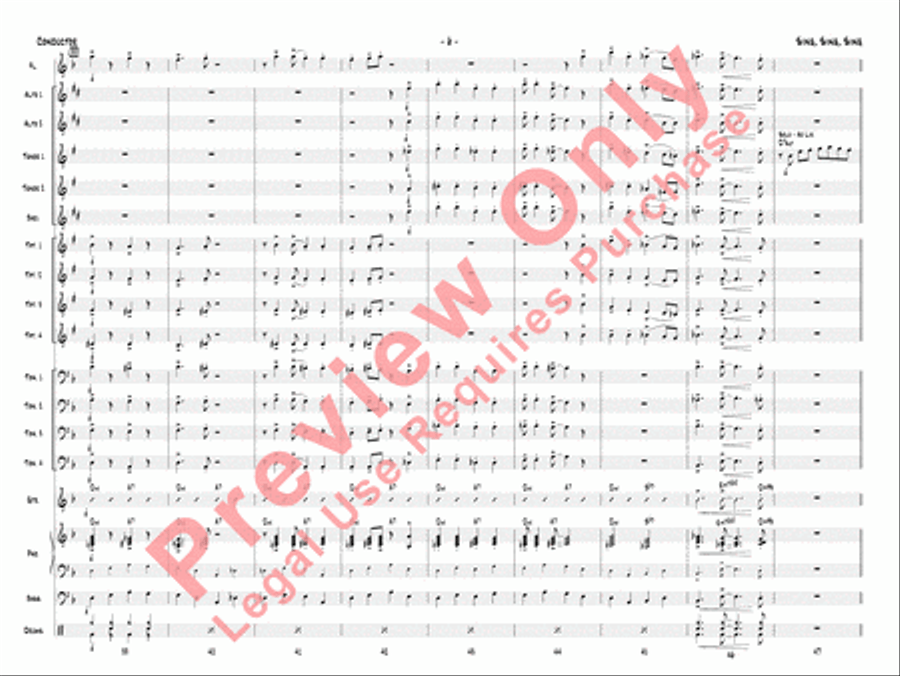 Sing, Sing, Sing Sing, Sing, Sing Jazz Ensemble scores gallery preview page 9
