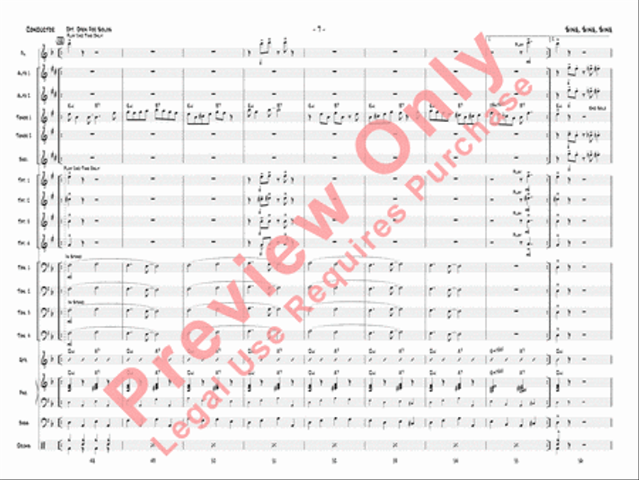 Sing, Sing, Sing Sing, Sing, Sing Jazz Ensemble scores gallery preview page 10