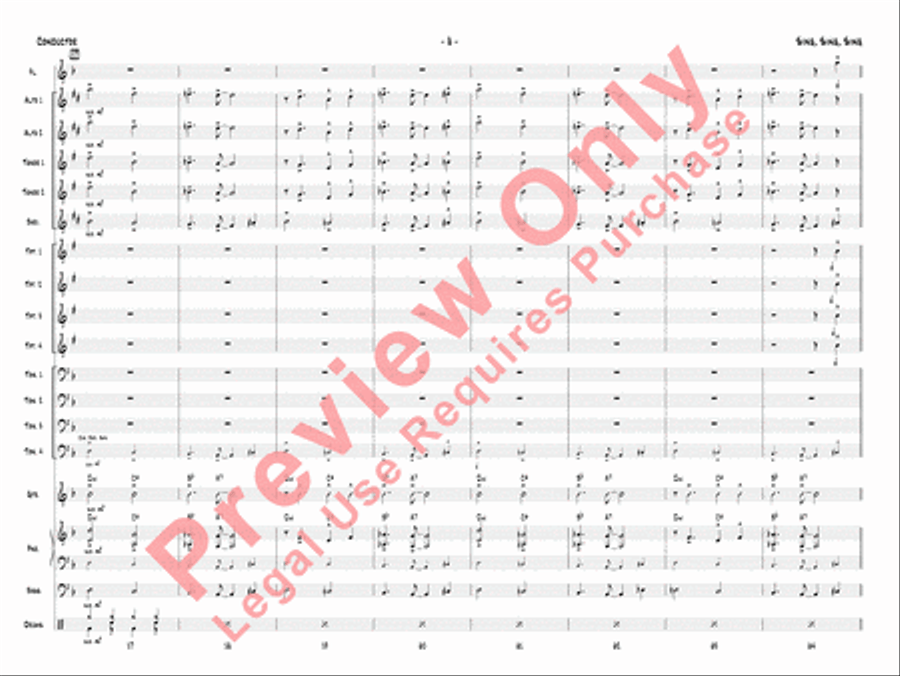 Sing, Sing, Sing Sing, Sing, Sing Jazz Ensemble scores gallery preview page 11