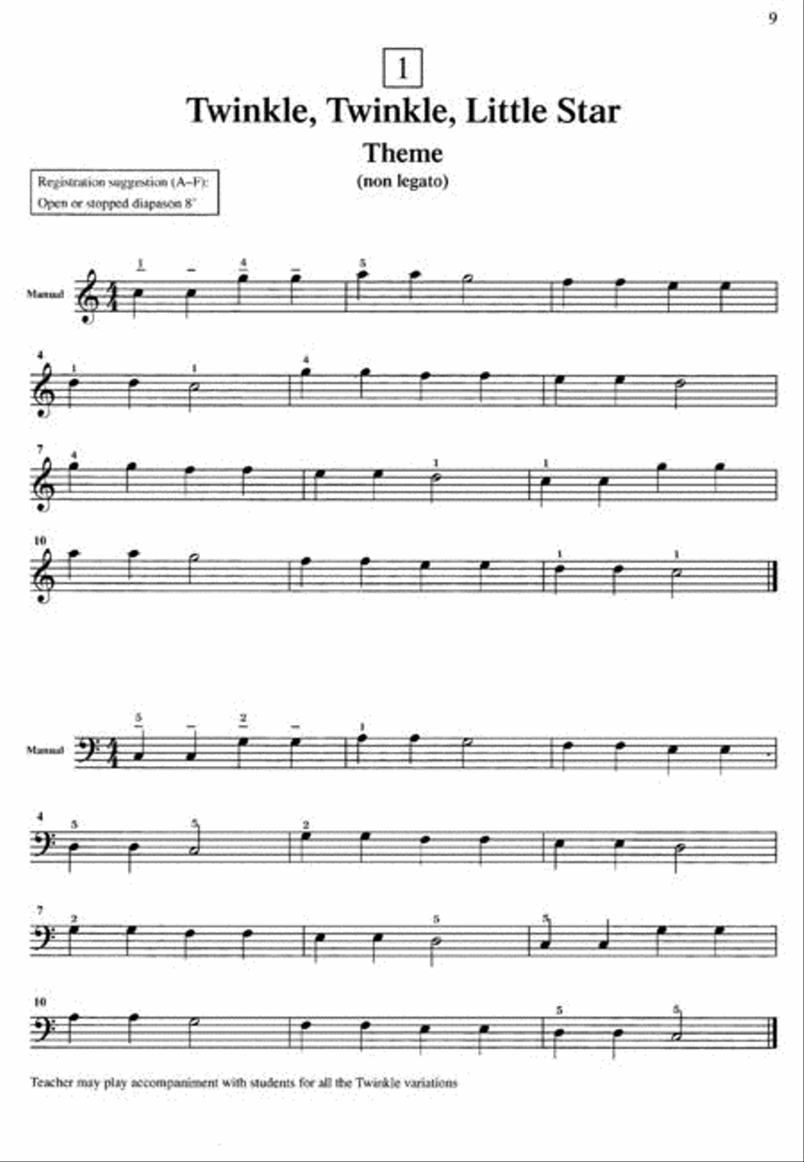 Suzuki Organ School, Volume 1 Organ scores gallery preview page 2