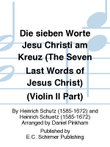 Die sieben Worte Jesu Christi am Kreuz (The Seven Last Words of Jesus Christ) (Violin II Part)