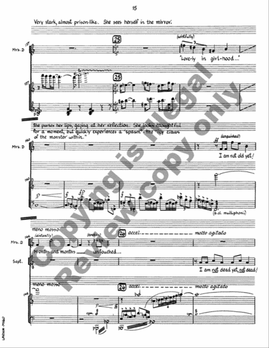 Mrs. Dalloway (Piano/Vocal Score) Choir scores gallery preview page 17