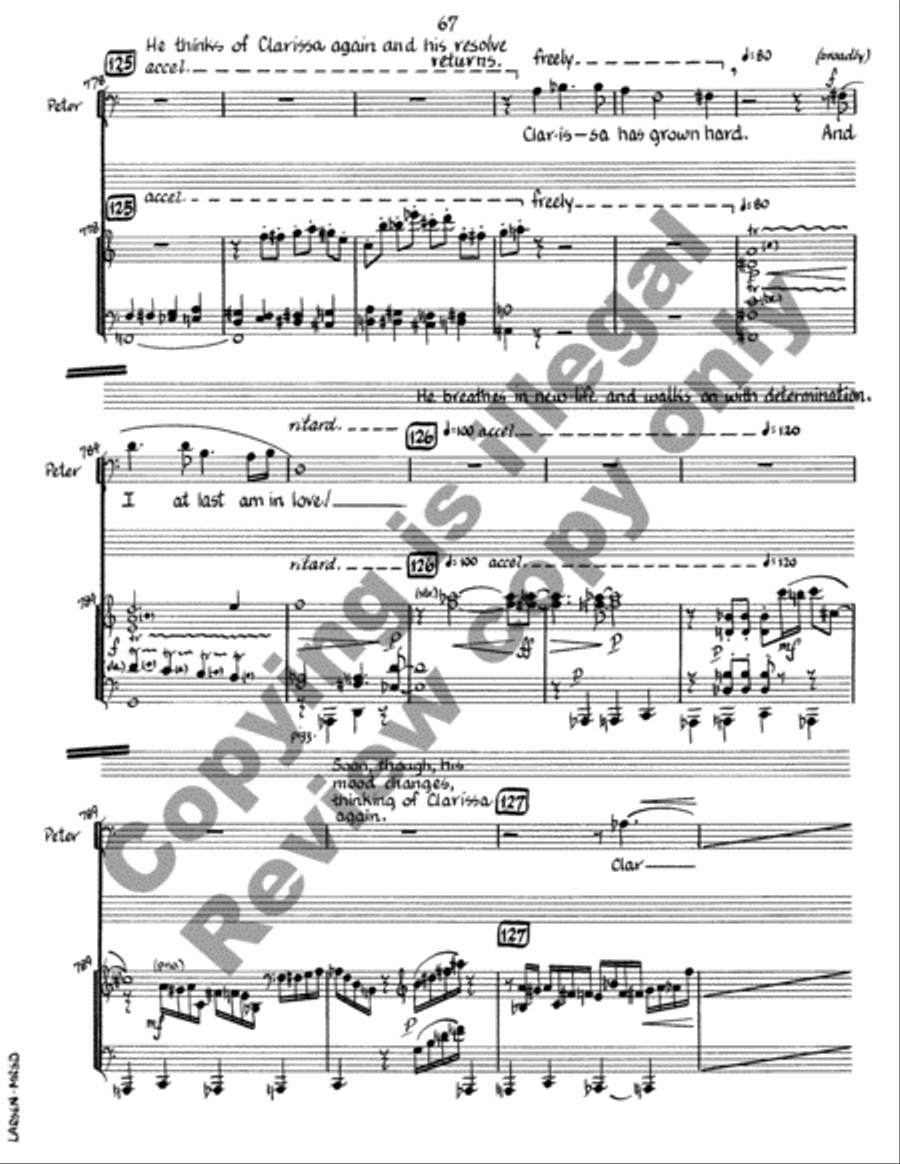 Mrs. Dalloway (Piano/Vocal Score) Choir scores gallery preview page 21