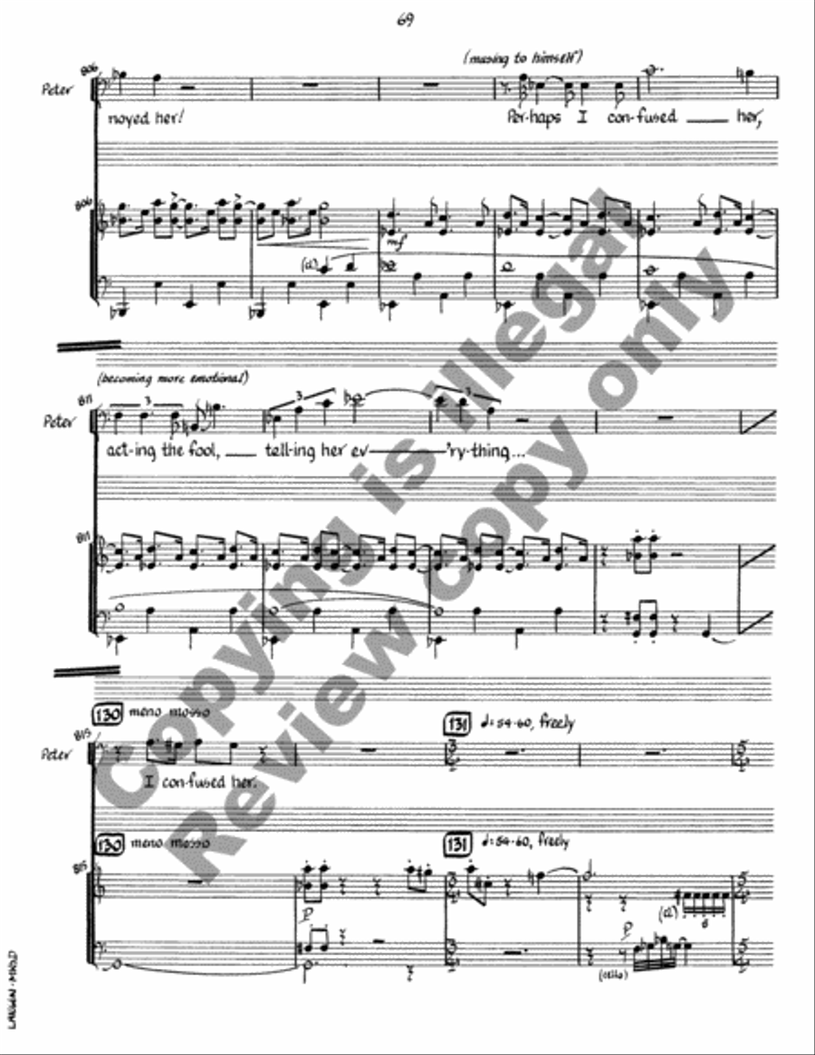 Mrs. Dalloway (Piano/Vocal Score) Choir scores gallery preview page 23