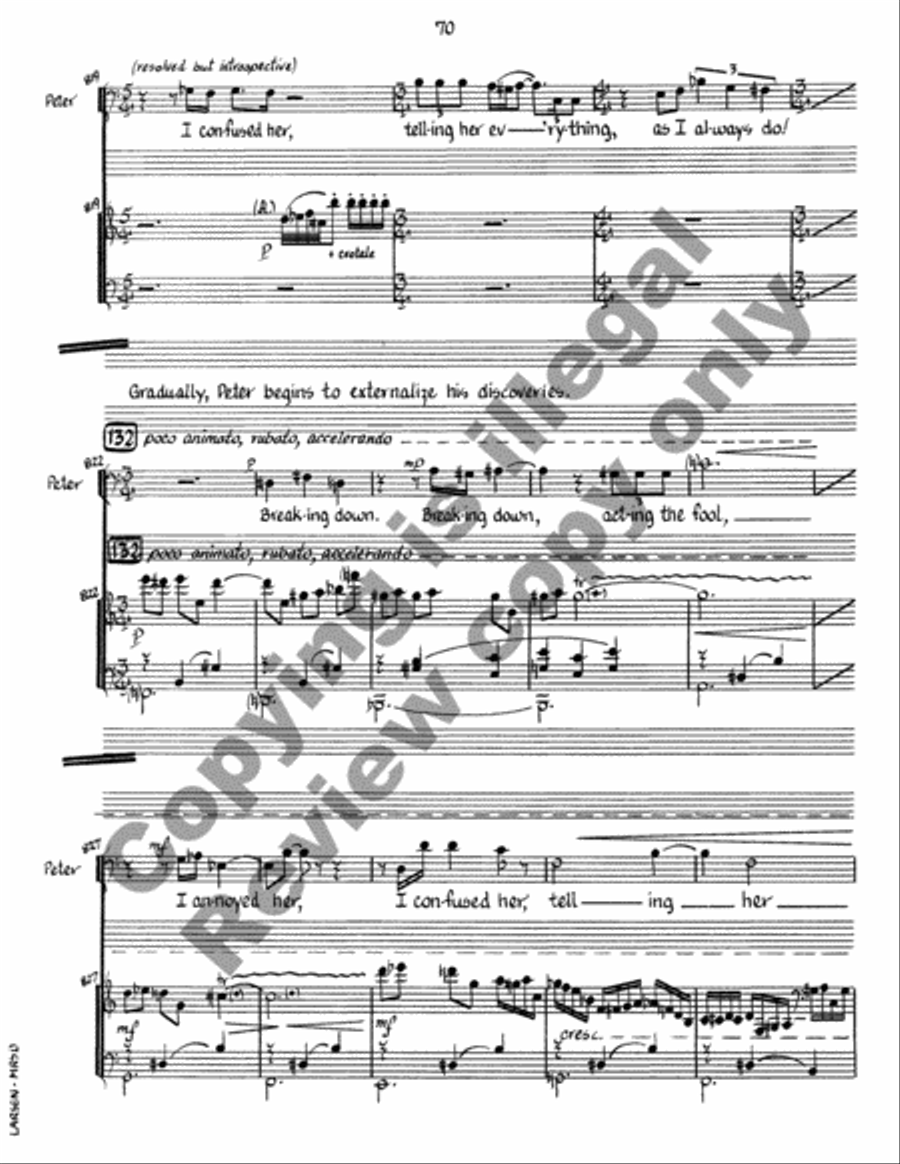 Mrs. Dalloway (Piano/Vocal Score) Choir scores gallery preview page 24