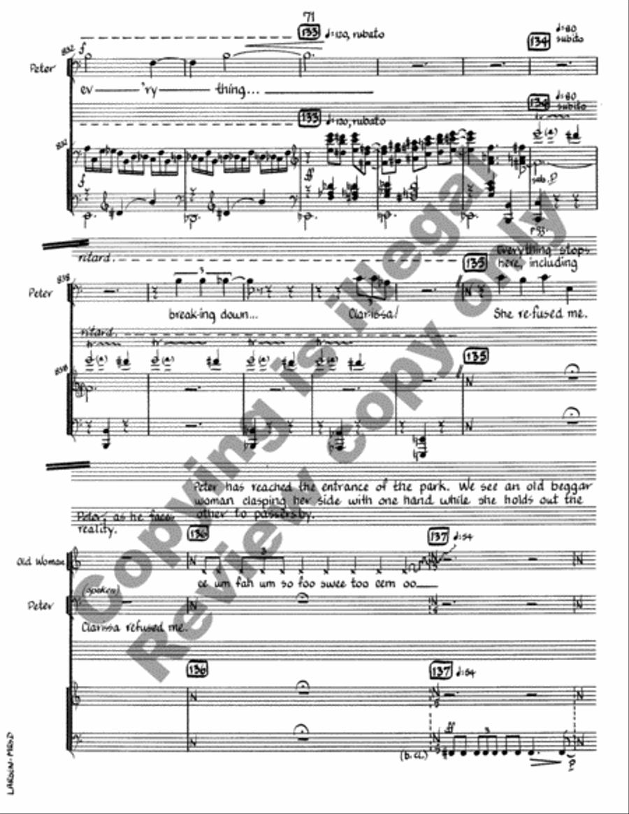 Mrs. Dalloway (Piano/Vocal Score) Choir scores gallery preview page 25
