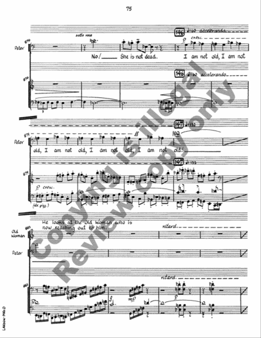 Mrs. Dalloway (Piano/Vocal Score) Choir scores gallery preview page 29