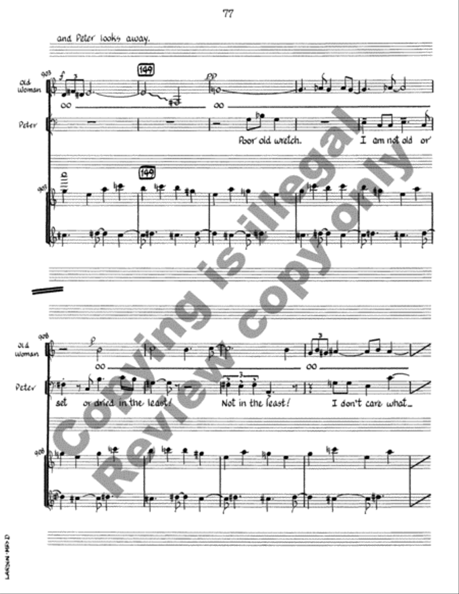 Mrs. Dalloway (Piano/Vocal Score) Choir scores gallery preview page 31