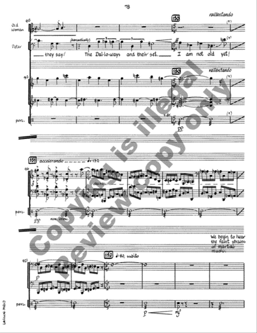 Mrs. Dalloway (Piano/Vocal Score) Choir scores gallery preview page 32
