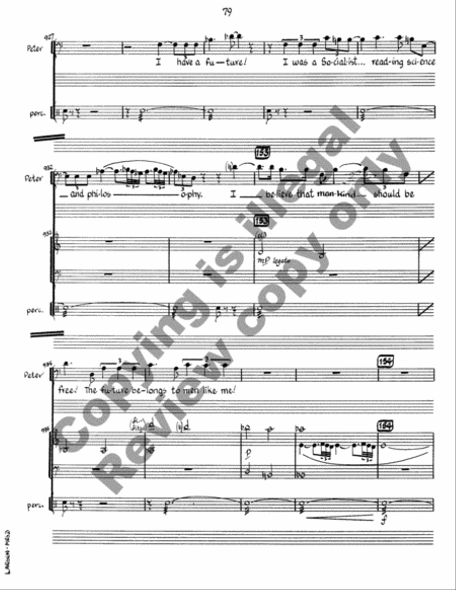 Mrs. Dalloway (Piano/Vocal Score) Choir scores gallery preview page 33