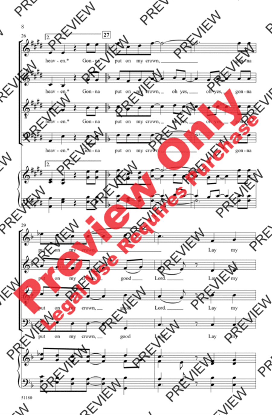 I Got Shoes I Got Shoes 4-Part scores gallery preview page 8