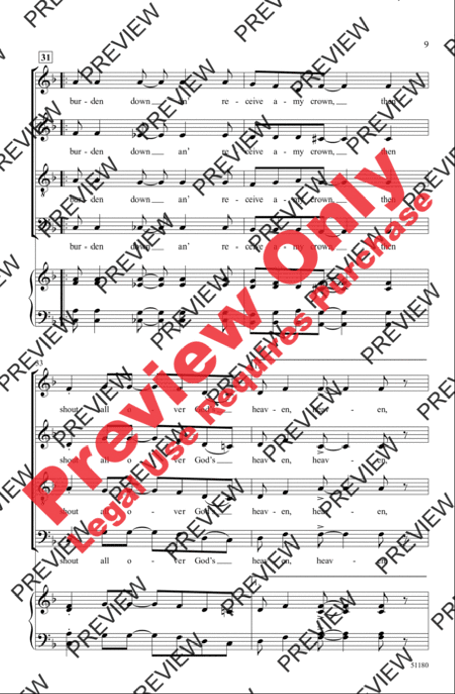 I Got Shoes I Got Shoes 4-Part scores gallery preview page 9