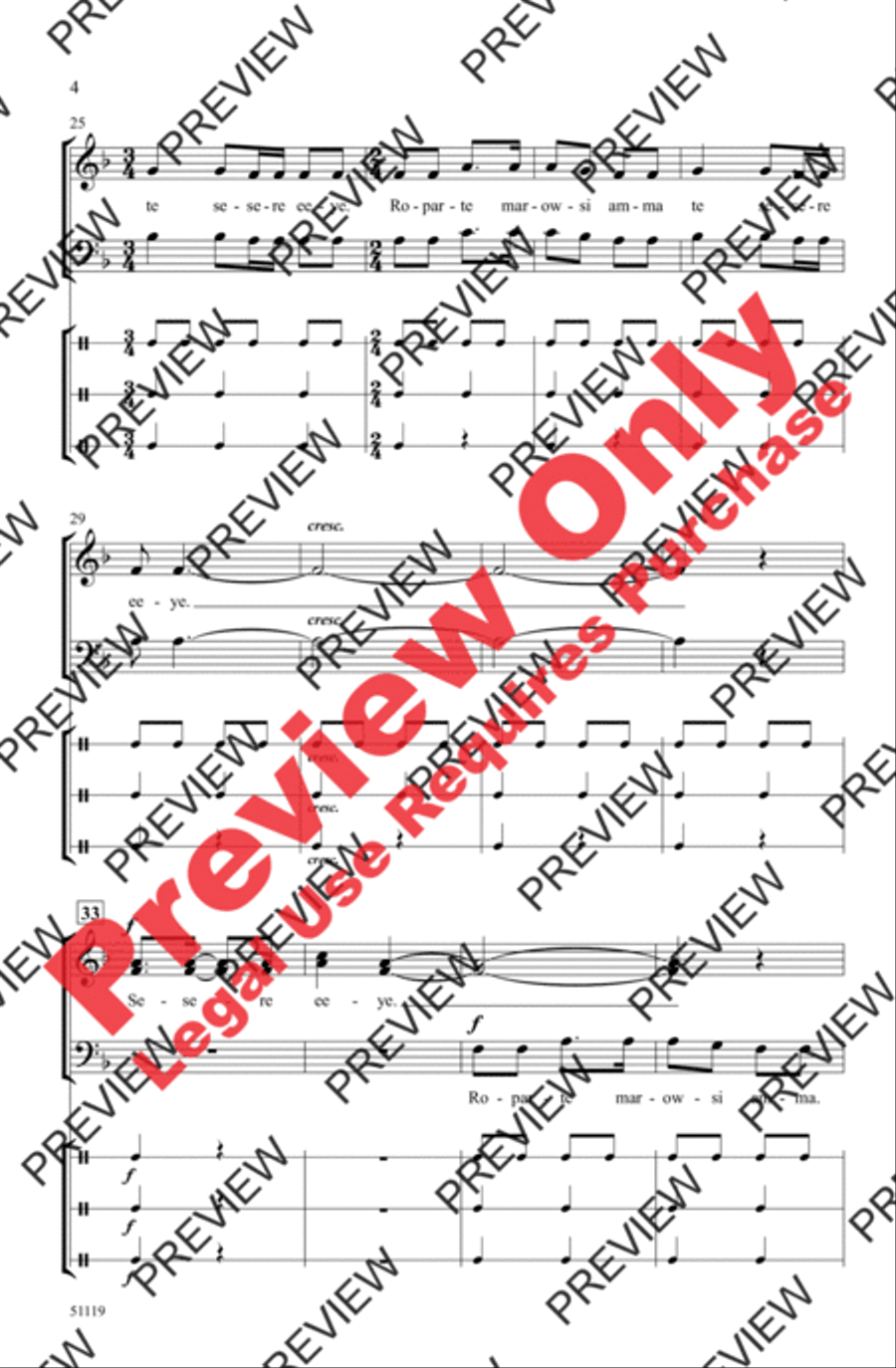 Sesere Eeye Sesere Eeye 3-Part scores gallery preview page 4