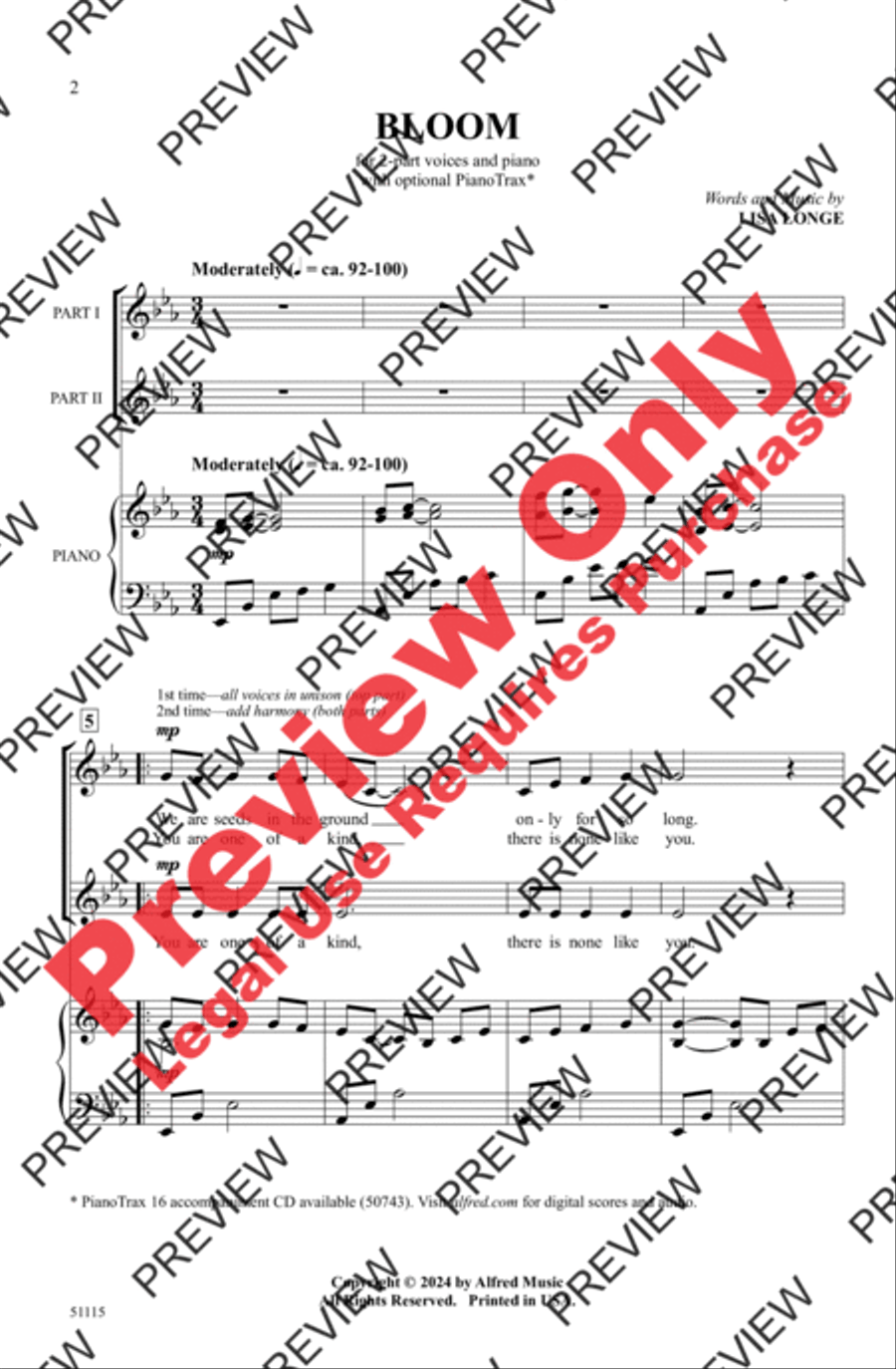 Bloom Bloom 2-Part scores gallery preview page 2