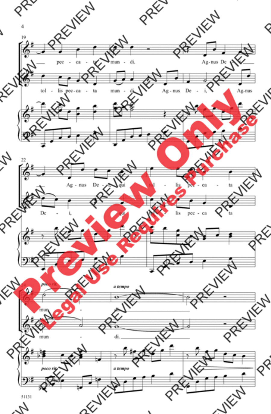 Agnus Dei Agnus Dei 2-Part scores gallery preview page 4