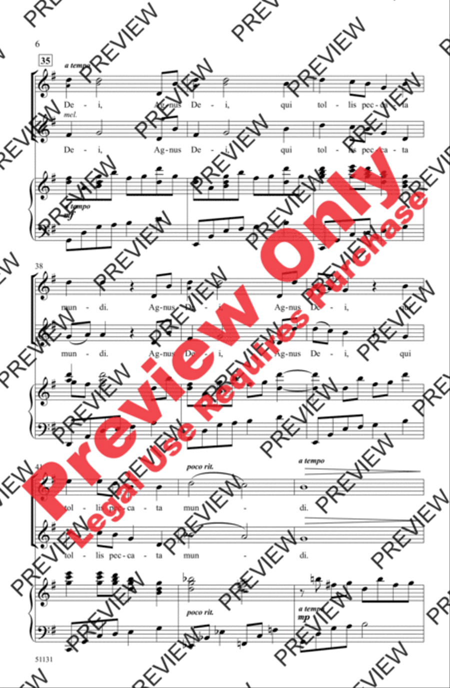 Agnus Dei Agnus Dei 2-Part scores gallery preview page 6