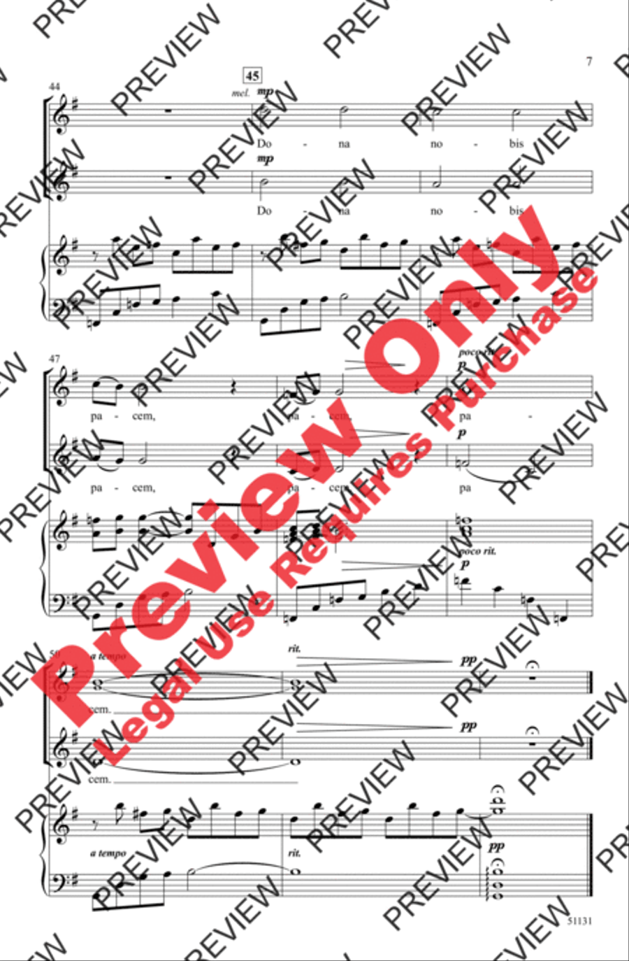 Agnus Dei Agnus Dei 2-Part scores gallery preview page 7
