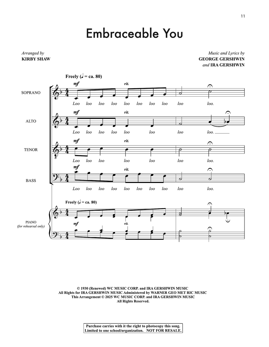 Singing Valentines by Kirby Shaw 4-Part - Sheet Music page 4