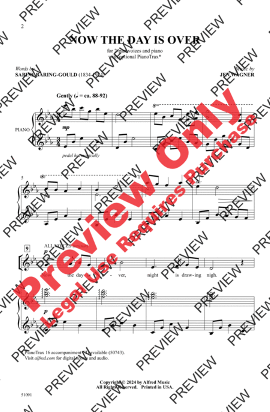 Now the Day Is Over Now the Day Is Over 2-Part scores gallery preview page 2