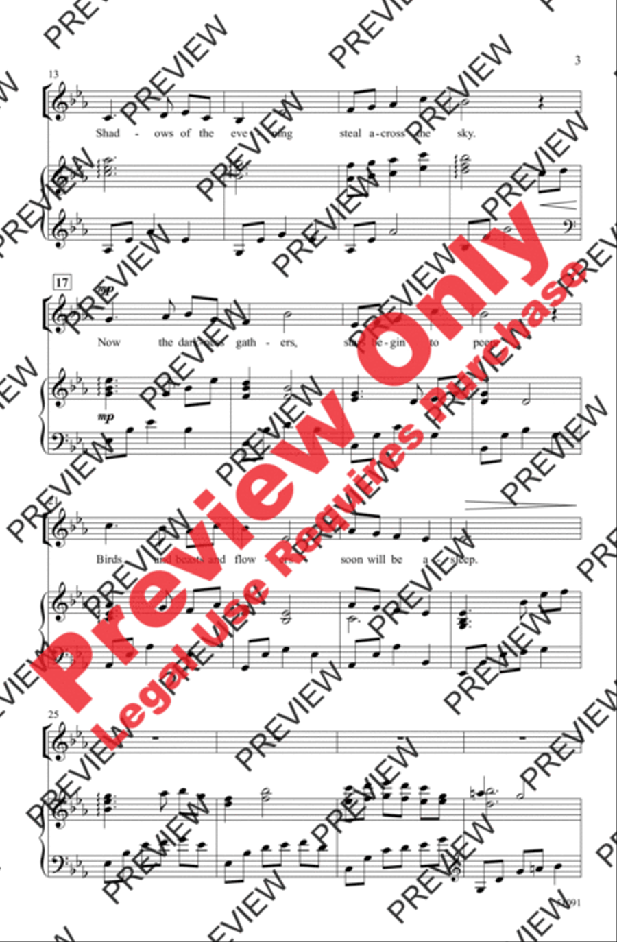 Now the Day Is Over Now the Day Is Over 2-Part scores gallery preview page 3