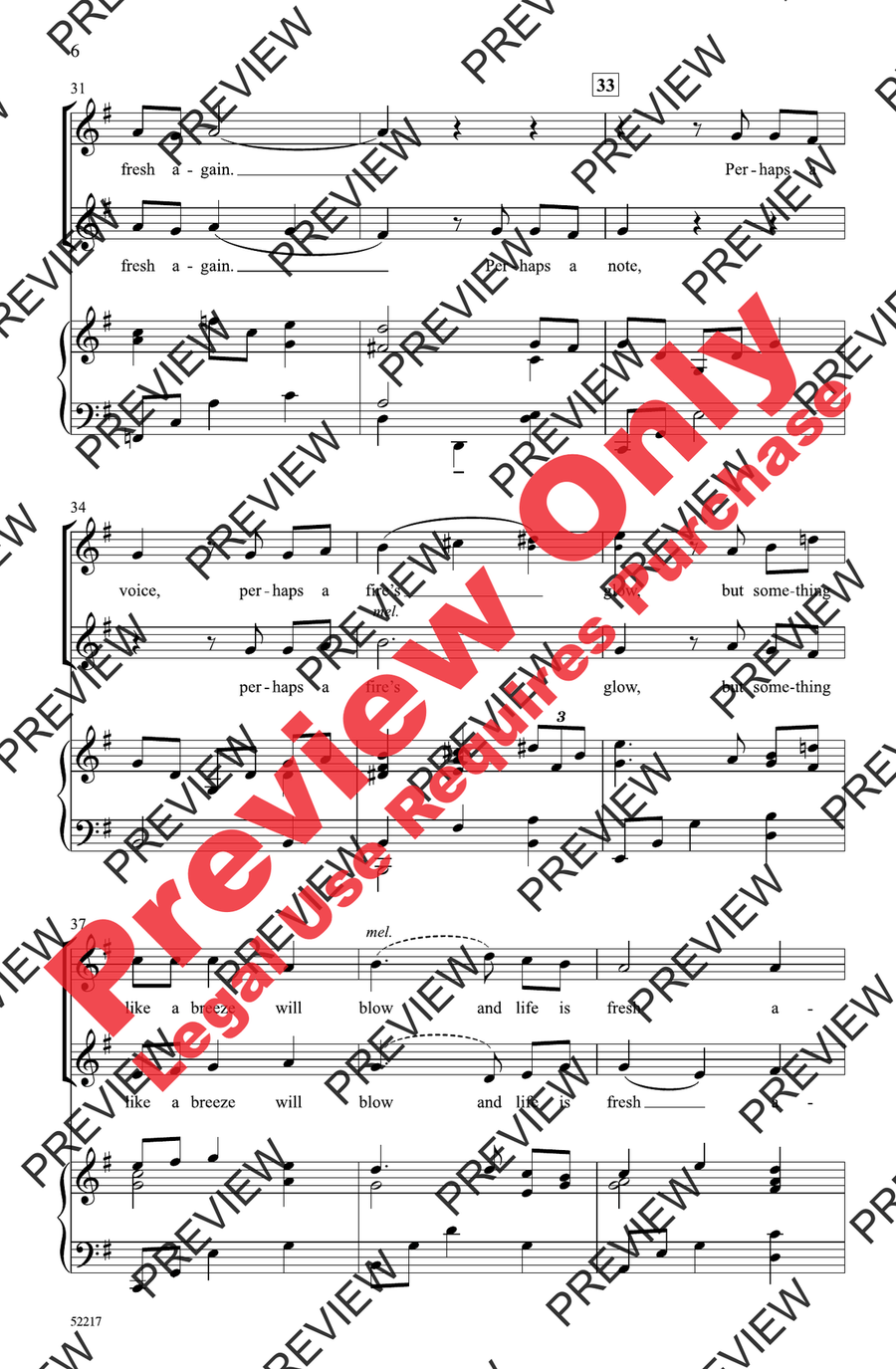 Something Like a Breeze by David Schwoebel 2-Part - Sheet Music page 6