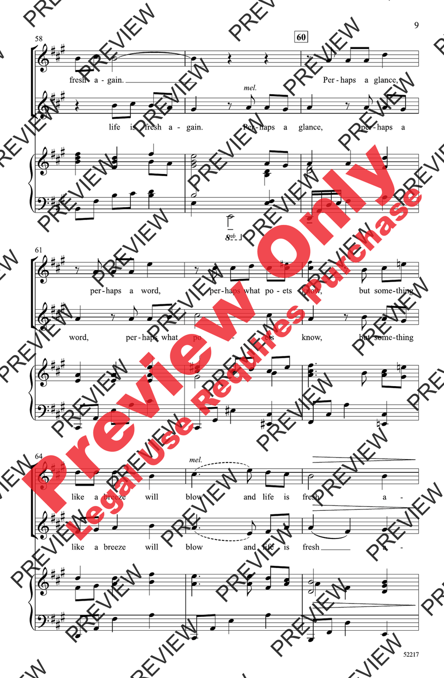 Something Like a Breeze by David Schwoebel 2-Part - Sheet Music page 9
