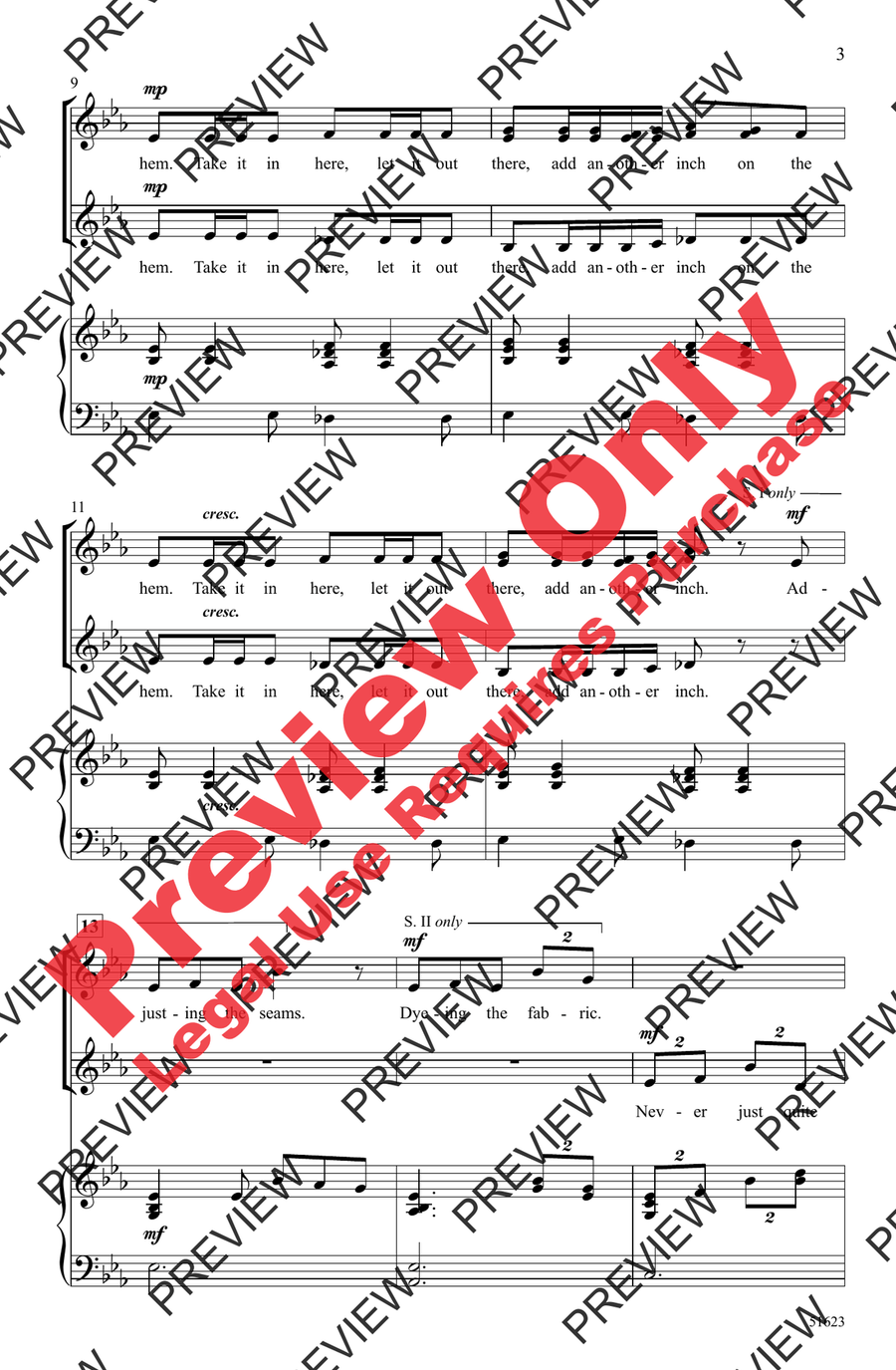 The Pattern SSAA - Sheet Music page 3