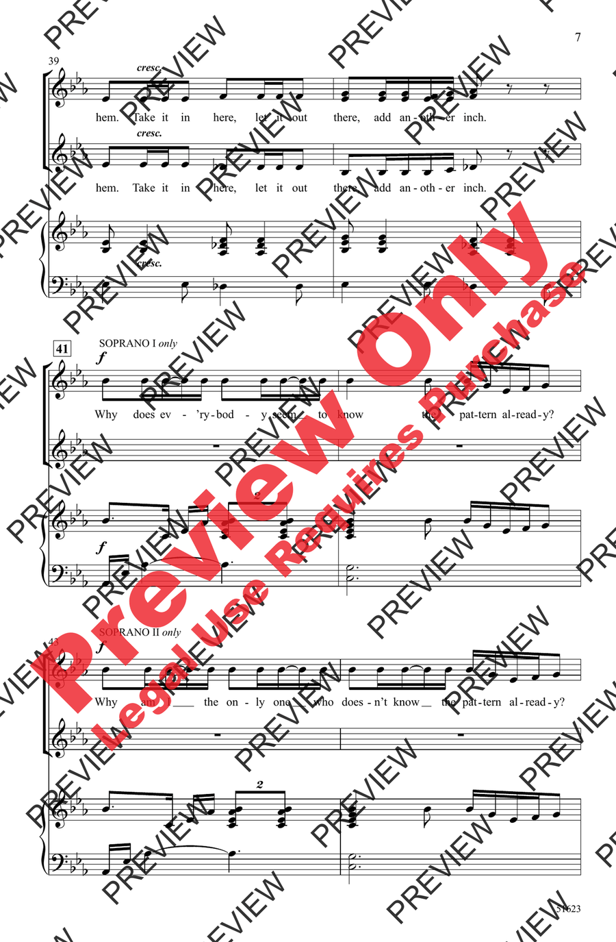 The Pattern SSAA - Sheet Music page 7