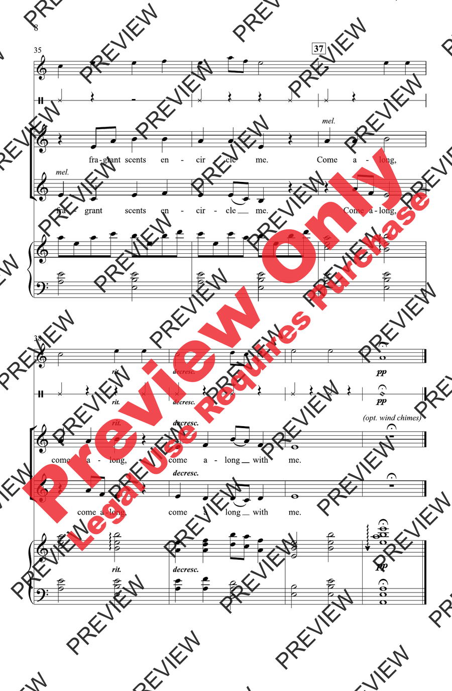 Sakura by Sally K. Albrecht 2-Part - Sheet Music page 8