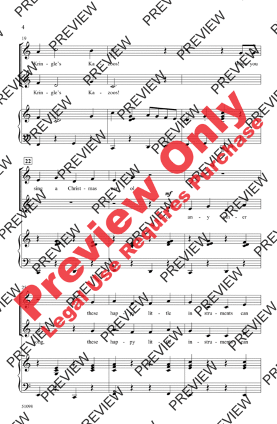 Kris Kringle's Kazoos Kris Kringle's Kazoos 2-Part scores gallery preview page 4