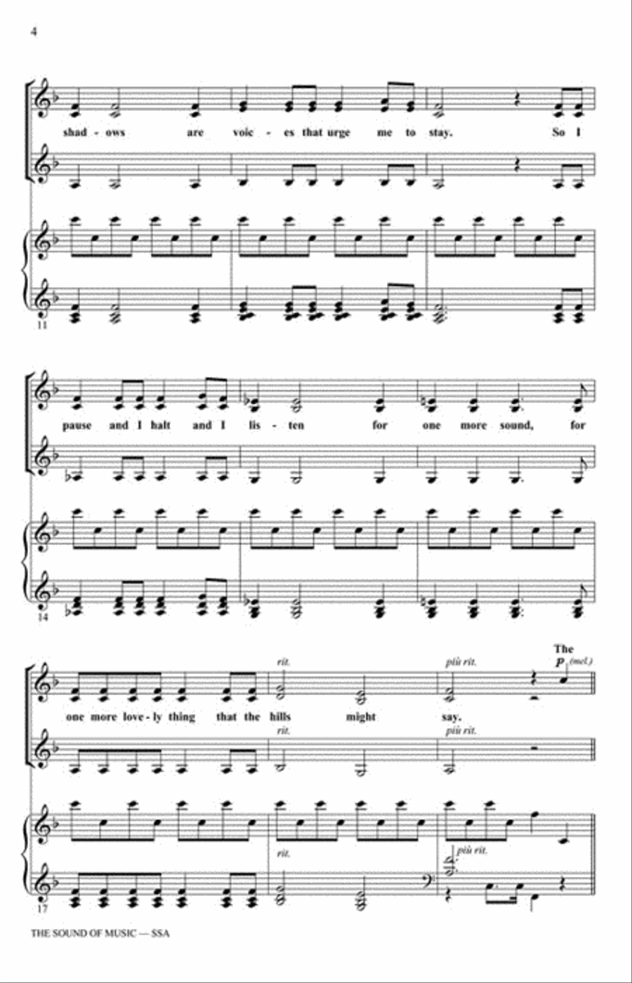 The Sound of Music The Sound of Music SSA scores gallery preview page 3