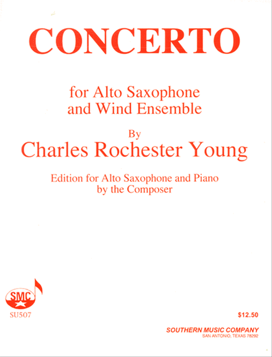 Concerto for Saxophone and Wind Ensemble Alto Saxophone scores gallery preview page 1