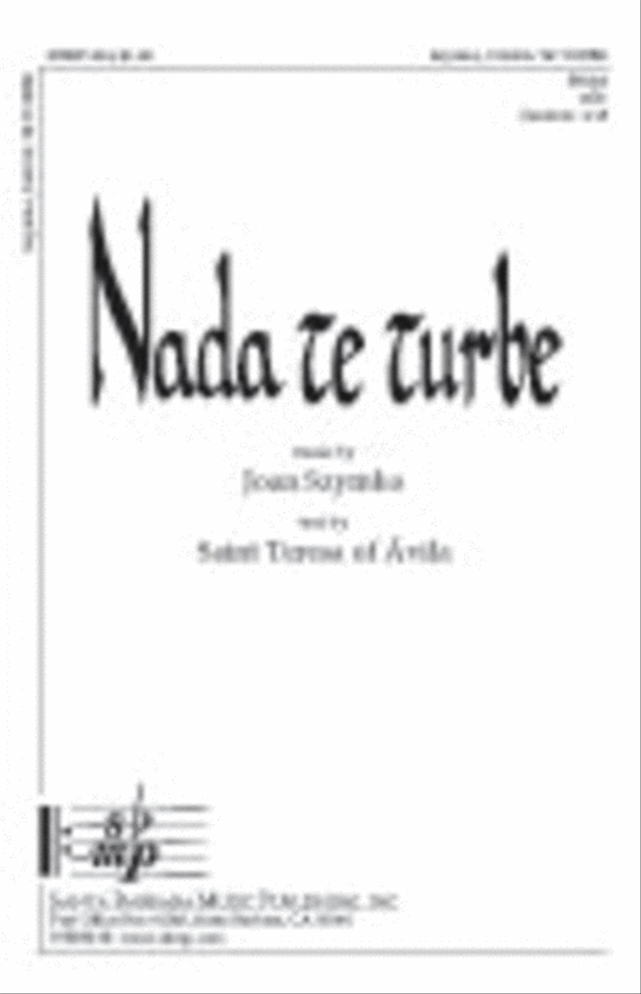 Nada te turbe - Cello part Part scores gallery preview page 1