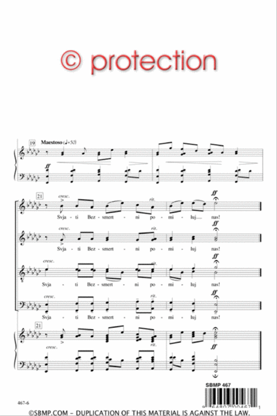 Svjati Boze - SATB divisi Octavo Divisi scores gallery preview page 5
