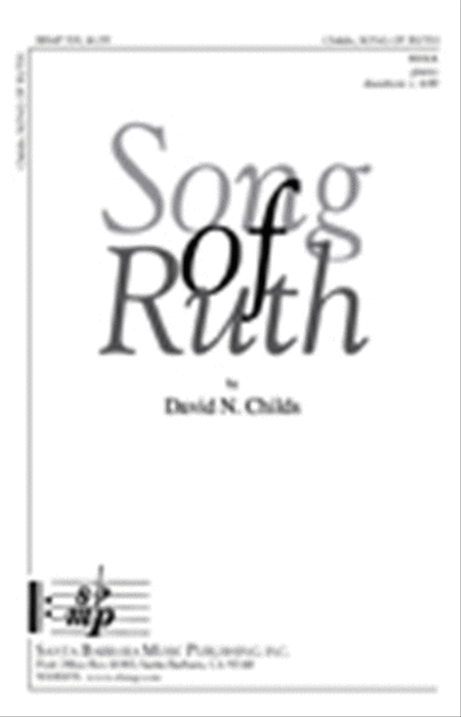 Song of Ruth - SSAA Octavo SSAA scores gallery preview page 1